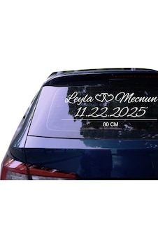 80 Cm Kişiye Özel Gelin Arabası Cam Yazı Düğün Nikah Sticker Yapıştırma Çok Renkli 80 Cm Kişiye Özel Gelin Arabası Cam Yazı Düğün Nikah Sticker Yapıştırma Çok Renkli