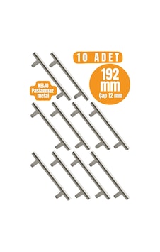 10 Adet Keijo Inox 192mm Paslanmaz Kulp Mobilya, Dolap Kulbu, Kulp Modeli Inox 10 Adet Keijo Inox 192mm Paslanmaz Kulp Mobilya, Dolap Kulbu, Kulp Modeli Inox