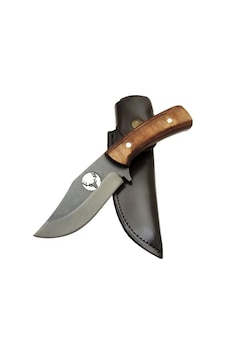 Geyikli Ycl3 Eskitme Avcı Bıçağı 20cm - Ahşap Sap, Kılıflı Sarı Geyikli Ycl3 Eskitme Avcı Bıçağı 20cm - Ahşap Sap, Kılıflı Sarı