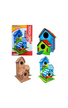 Ahşap Boyama Seti Kuş Evi 3 Lü 4 Yaş+ Ahşap Boyama Seti Kuş Evi 3 Lü 4 Yaş+
