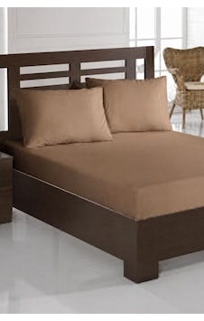 Bella Çift Kişilik 180x200 Cm Lastikli Çarşaf Takımı Kahve Bella Çift Kişilik 180x200 Cm Lastikli Çarşaf Takımı Kahve