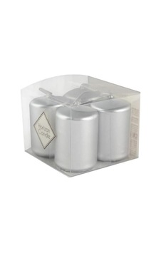 Bar Mum 4'lü Set, 3,5x5 Cm, Gümüş, Pamuk Fitil, Parafin Wax Çok Renkli Bar Mum 4'lü Set, 3,5x5 Cm, Gümüş, Pamuk Fitil, Parafin Wax Çok Renkli