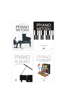 Yetişkinler İçin Piyano Öğretim Seti - Yetişkinler İçin Piyano Metodu, Piyano Metodu, Piyano Albümü Ciltli Arkadaş Yayınevi