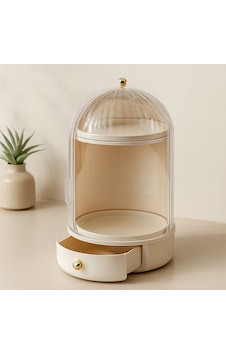 360 Döner Kozmetik Organizer - Şeffaf Kapaklı Çekmeceli 360 Döner Kozmetik Organizer - Şeffaf Kapaklı Çekmeceli