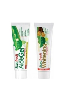 Eurofresh Whitening Misvak Özlü Diş Macunu 112 G + Aloe Vera Gel Beyazlatıcı Diş Macunu 112 G Eurofresh Whitening Misvak Özlü Diş Macunu 112 G + Aloe Vera Gel Beyazlatıcı Diş Macunu 112 G