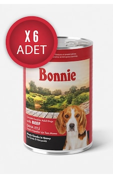 Biftekli Sos İçinde Et Parçacıklı Köpek Konservesi 400g X6 Adet Biftekli Sos İçinde Et Parçacıklı Köpek Konservesi 400g X6 Adet