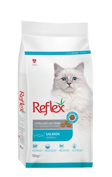 Reflex Sterilised Somonlu ve Pirinçli Kısırlaştırılmış Yetişkin Kedi Maması 10 KG