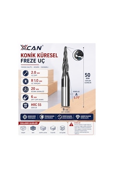 Küresel Konik Cnc Freze Ucu 2 Mm R1 6 Mm Şaft 3d Oyma Ve Gravür Küresel Konik Cnc Freze Ucu 2 Mm R1 6 Mm Şaft 3d Oyma Ve Gravür