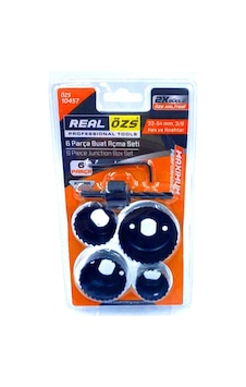 6 Parça Buat Açma Panç Seti 38-54mm- 3/8 Hex - Anahtar 5705