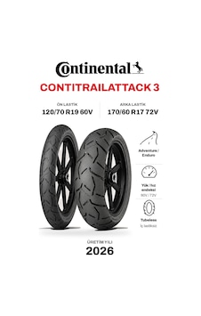 Continental Contitrailattack 3 120/70 R19 60v - 170/60 R17 72v Ön Arka Motosiklet Lastik Takımı 2026 Continental Contitrailattack 3 120/70 R19 60v - 170/60 R17 72v Ön Arka Motosiklet Lastik Takımı 2026