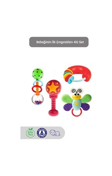 Kiki Bebeğimin Ilk Çıngırakları 4'lü Çıngırak & Dişlik Seti PKT.KIKI.008 Diğer Kiki Bebeğimin Ilk Çıngırakları 4'lü Çıngırak & Dişlik Seti PKT.KIKI.008 Diğer