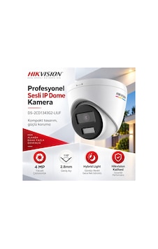 Ds-2cd1343g2-lıuf 4 Mp 2.8mm Smart Hybrid Light Sesli Ip Dome Kamera Ds-2cd1343g2-lıuf 4 Mp 2.8mm Smart Hybrid Light Sesli Ip Dome Kamera