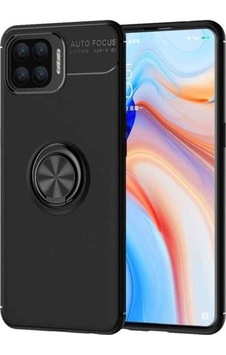 Oppo Reno A73 Kılıf Zore Ravel Silikon Kapak Siyah Oppo Reno A73 Kılıf Zore Ravel Silikon Kapak Siyah