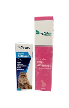 Perry Kediler İçin Biotin Collagen 50 ML + Anne ve Yavru Kediler İçin Vitamin Paste 100 G Perry Kediler İçin Biotin Collagen 50 ML + Anne ve Yavru Kediler İçin Vitamin Paste 100 G