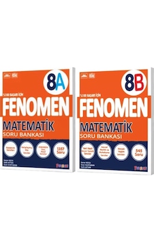 Fenomen Yayınları 8. Sınıf Matematik A B Soru Bankası 2 Kitap Fenomen Yayınları 8. Sınıf Matematik A B Soru Bankası 2 Kitap