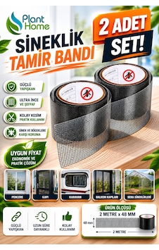 Sineklik Tamir Bandı 2 Adet Set 2 Metre X 48 Mm Yapışkanlı Sineklik Yama Ve Onarım Bandı Sineklik Tamir Bandı 2 Adet Set 2 Metre X 48 Mm Yapışkanlı Sineklik Yama Ve Onarım Bandı