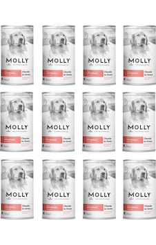 Molly Somonlu Soslu Köpek Konservesi 400 G X 12 Adet