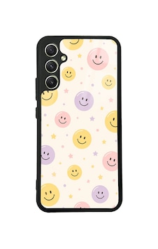 Samsung Galaxy Uyumlu A34 Kılıf Kamera Korumalı Desenli Zore Lusi Kapak - Gülen Yüzler - Samsung Galaxy Uyumlu A34 Kılıf Kamera Korumalı Desenli Zore Lusi Kapak - Gülen Yüzler -