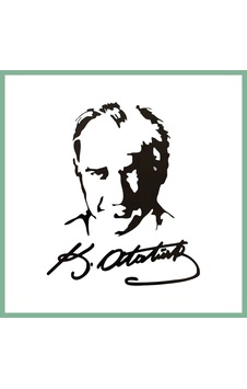 Bşkvirgo K.atatürk Silüetli İmzalı Oto Sticker Siyah 19x15cm Bsk2026 Standart Bşkvirgo K.atatürk Silüetli İmzalı Oto Sticker Siyah 19x15cm Bsk2026 Standart