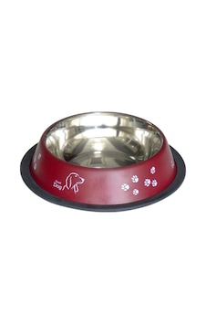 Tommy 16 Oz Pati Desenli Çelik Köpek Mama Kabı 470 ML Tommy 16 Oz Pati Desenli Çelik Köpek Mama Kabı 470 ML