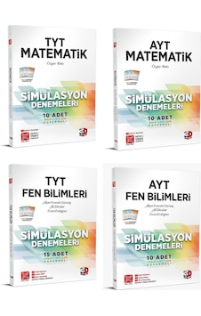 3D Yayınları Tyt Ayt Matematik + Fen Bilimleri Deneme Seti 2023