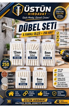 250 Adet Dubel Seti