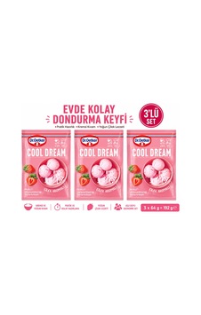 Cool Dream Çilek Aromalı Dondurma Karışımı 3 Lü Set 64 G X 3 Ekonomik Avantaj Paketi - 886335889 Cool Dream Çilek Aromalı Dondurma Karışımı 3 Lü Set 64 G X 3 Ekonomik Avantaj Paketi - 886335889
