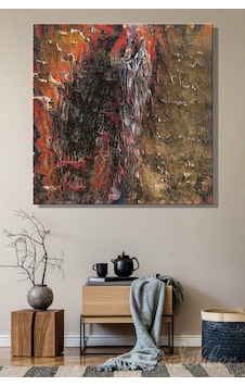 Kare Kanvas Tablo Tekli Ev Kafe Ofis Derin Dokuya Sahip Prestijli Soyut Sanat Eseri 2724 Kare Kanvas Tablo Tekli Ev Kafe Ofis Derin Dokuya Sahip Prestijli Soyut Sanat Eseri 2724