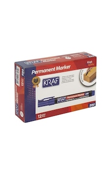 KRAF PERMANENT KOLI MARKOR MAVI 12 LI KUTU(220) KRAF PERMANENT KOLI MARKOR MAVI 12 LI KUTU(220)