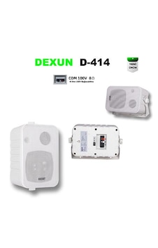 Dexun D-414 Trafolu Beyaz Duvar Hoparlörü Dexun D-414 Trafolu Beyaz Duvar Hoparlörü