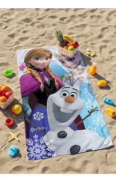 Dijital Baskılı Frozen Elsa- Anna Çocuk Plaj Havlusu Çok Renkli Dijital Baskılı Frozen Elsa- Anna Çocuk Plaj Havlusu Çok Renkli