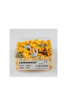 Ecu-6002 1,50-2,50mm M6 Çatal Tip İzoleli Papuç - 200'li Paket Ecu-6002 1,50-2,50mm M6 Çatal Tip İzoleli Papuç - 200'li Paket