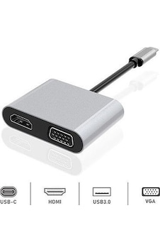 Dexim Dhu0004 Premium 4 İn 1 Usb Typ C Hdmı Vga Hub For Apple Uyumlu iPad Pro. Dexim Dhu0004 Premium 4 İn 1 Usb Typ C Hdmı Vga Hub For Apple Uyumlu iPad Pro.