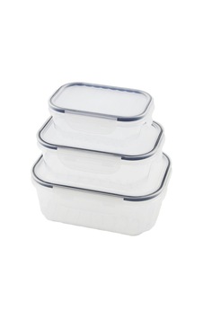 3pcs Quick Sızdırmaz Saklama Kabı Seti Şeffaf Kap - Buğulu-contalı Kapak 500-1000-1700ml 5570 3pcs Quick Sızdırmaz Saklama Kabı Seti Şeffaf Kap - Buğulu-contalı Kapak 500-1000-1700ml 5570