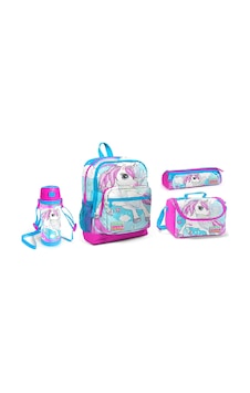 Coral High Unicorn Desenli Beslenme Okul Çantası Kalemlik + Çelik Termos Coral High Unicorn Desenli Beslenme Okul Çantası Kalemlik + Çelik Termos