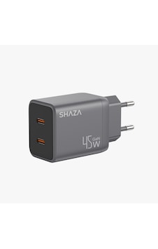 Shaza Nexa Serisi Çift Girişli Type-c 45w Adaptör Shaza Nexa Serisi Çift Girişli Type-c 45w Adaptör