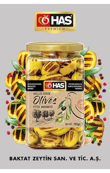 Has Premium Izgara Yeşil Zeytin Çekirdeksiz Marine 850 G