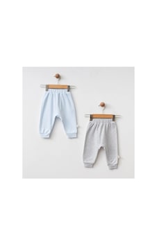 Eslenza Bebek 2'li Bady Pantolon - Bebe Mavi - Gri Eslenza Bebek 2'li Bady Pantolon - Bebe Mavi - Gri