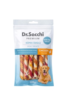 Dr.sacchi Premium Tavuk Sargılı Çift Renkli Sığır Derisi Burgu Çubuk Tahılsız Köpek Ödülü 5" 12 Gr 10'lu Dr.sacchi Premium Tavuk Sargılı Çift Renkli Sığır Derisi Burgu Çubuk Tahılsız Köpek Ödülü 5" 12 Gr 10'lu