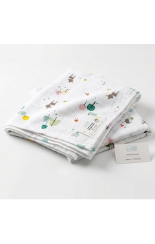 Sebi Bebe Çok Amaçlı Müslin Örtü 100x120 CM Yeşil - Ekru Sebi Bebe Çok Amaçlı Müslin Örtü 100x120 CM Yeşil - Ekru