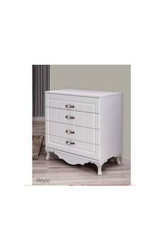 DARDASON K501 4 ÇEKMECELİ BEYAZ ŞİFONYER