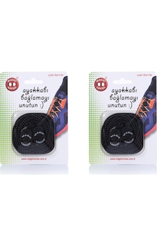 Magic Locks Yuvarlak Akıllı Ayakkabı Bağcık 2'li Set Siyah-Siyah Magic Locks Yuvarlak Akıllı Ayakkabı Bağcık 2'li Set Siyah-Siyah