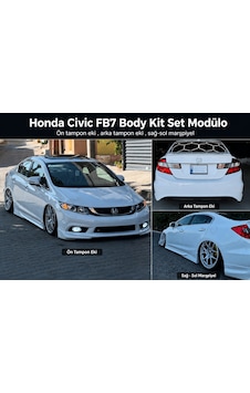 Fb7 Body Kit Set - Honda Civic Fb7 Body Kit Set - Ön Tampon Eki / Arka Tampon Eki / Sağ-sol Marşpiyel Fb7 Body Kit Set - Honda Civic Fb7 Body Kit Set - Ön Tampon Eki / Arka Tampon Eki / Sağ-sol Marşpiyel