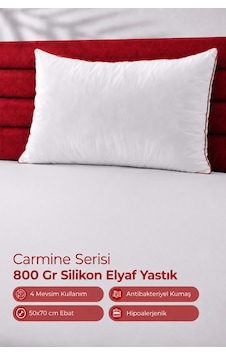Carmine Serisi %100 Silikon Elyaf Dolgu Yastık - Otel Tipi 800 Gr 1 Adet Beyaz Carmine Serisi %100 Silikon Elyaf Dolgu Yastık - Otel Tipi 800 Gr 1 Adet Beyaz
