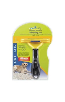 Furminator Short Hair Kısa Tüy Köpek Fırçası L Boy Sarı Furminator Short Hair Kısa Tüy Köpek Fırçası L Boy Sarı