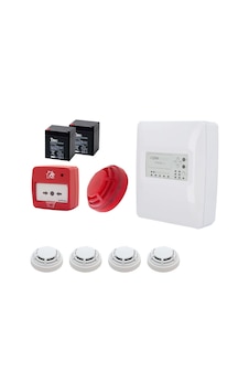 Dmtech Fp9000l-2-4 Konvansiyonel Sistem Yangın Alarm Seti 4 Lü