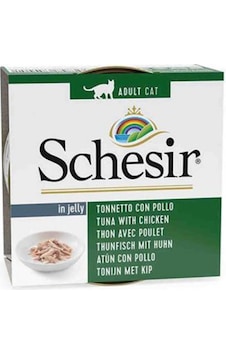 Schesir Jel İçinde Ton Balıklı & Tavuklu Kedi Konservesi 85 Gr Schesir Jel İçinde Ton Balıklı & Tavuklu Kedi Konservesi 85 Gr