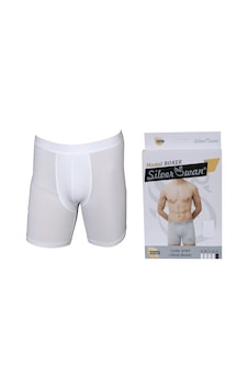 Silver Swan Modal Kumaş Beyaz Lüx Kutulu Boxer Silver Swan Modal Kumaş Beyaz Lüx Kutulu Boxer