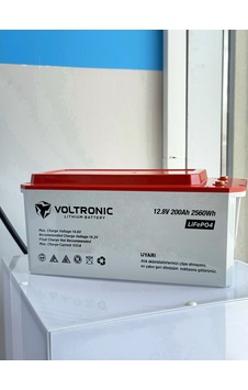 Voltronic 12.8 V 200 Ah Lityum / Lifepo4 Akü