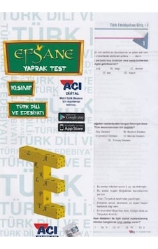 10. Sınıf Türk Dili ve Edebiyatı Çek Kopar Yaprak Test / Komisyon 10. Sınıf Türk Dili ve Edebiyatı Çek Kopar Yaprak Test / Komisyon